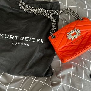 Neon Orange Crossbody Bag